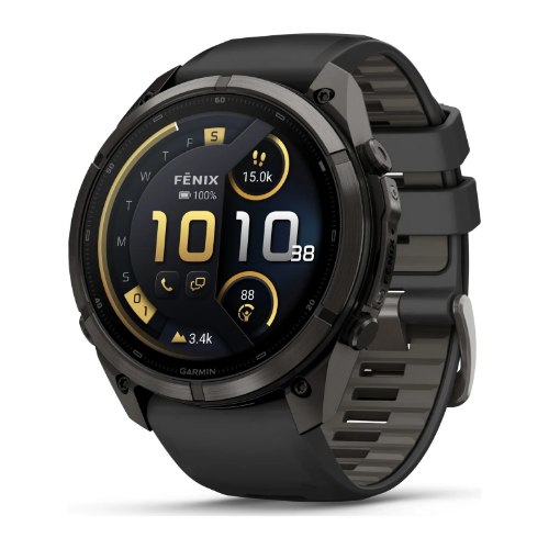 שעון חכם גרמין פניקס 9 Garmin Fenix 9 Pro inReach 51mm Carbon Gray DLC Titanium – Black/Pebble Gray