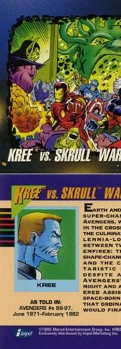 קלף בודד מארוול marvel - kree vs.skrull war - Universe Series 3 - 190