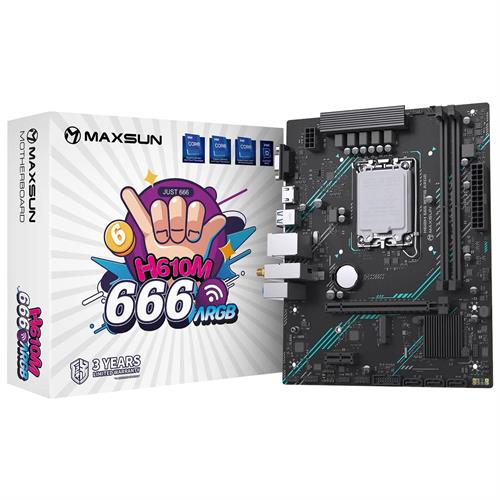 MAXSUN H610M 666 WiFi6 ARGB