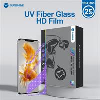 25 מדבקות UV Fiber Glass Film למכונות חיתוך מדבקות + עם מנורת UV מובנית במארז - Sunshine SS-U300
