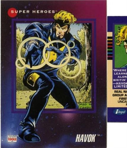 קלף בודד מארוול marvel - havok - Universe Series 3 - 70