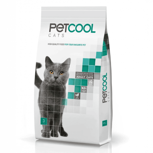 מזון לחתולי בית וחצר 18 ק"ג "פט קול" PETCOOL