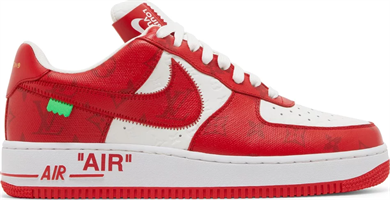 Louis Vuitton x Air Force 1 Low White Comet Red