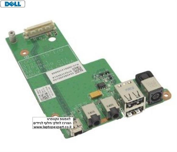 כרטיס שקע טעינה למחשב נייד דל Dell Latitude E5500 DC Power Board Audio Jack IO Circuit Board  - F171C