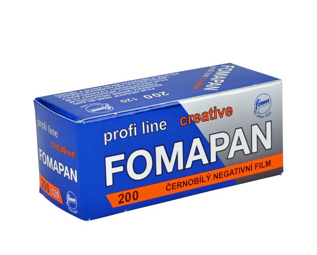 Foma Fomapan 200 120 למצלמות מדיום פורמט תכולה :סרט אחד