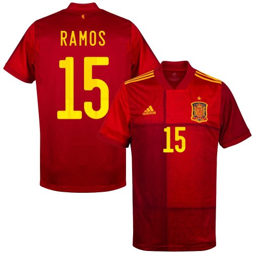 חולצת משחק ספרד בית 20/21 - RAMOS 15 (מידה XL)