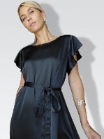 שמלת ANNIE - שחור משי