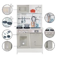 מטבח לילדים מעץ אלקטרוני גלי W10C843 מאת בית העץ