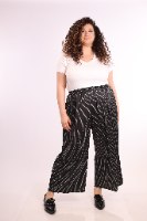 מכנסיי בלייק פסים שחור