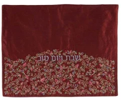 כיסוי לחלות מעוצב רימונים - כחול תואם כיסוי פלטה