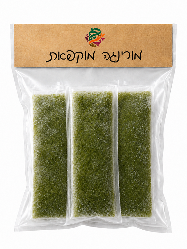 מורינגה אורגנית - הסוד השמור של האיורוודה - אריזה של 12 כוסיות קפואות (כ 240 גרם)