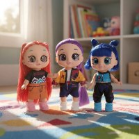 בובת קיי פופ מנגנת עם עיניים 5D גדולות – K-POP5D