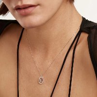 שרשרת NINA בשילוב תליון אות