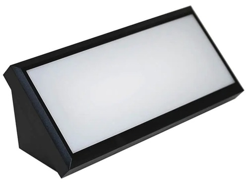 צמוד קיר/תקרה טוסקנה 12W CCT IP54 שחור – גוף תאורה מתכוונן מעוצב מבית Semicom
