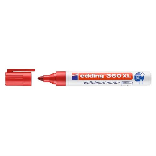 טוש מחיק 360 טיפ עגול 1.5-3 מ"מ אדום אדינג edding ^