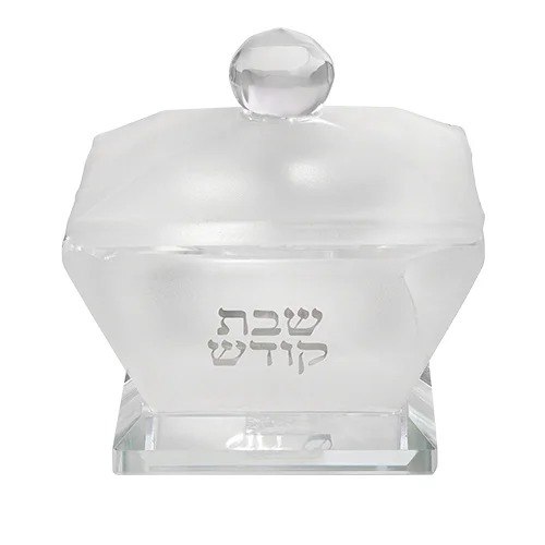 מלחייה קריסטל עם מכסה יוקרתי