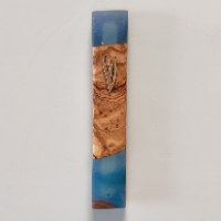 בית מזוזה מעוצב – כחול ים תיכוני 15 ס"מ