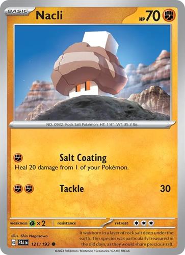 קלף בודד single פוקימון - nacli - Paldea Evolved - 121/193