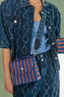 Cross Body דגם FRANCES פסים מידות 19x7x17.5 ס"מ של חברת PIP STUDIO