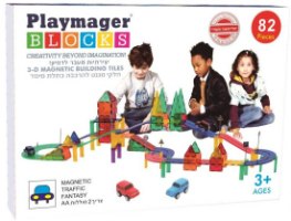 מסלול מכוניות 82 חלקים Playmager