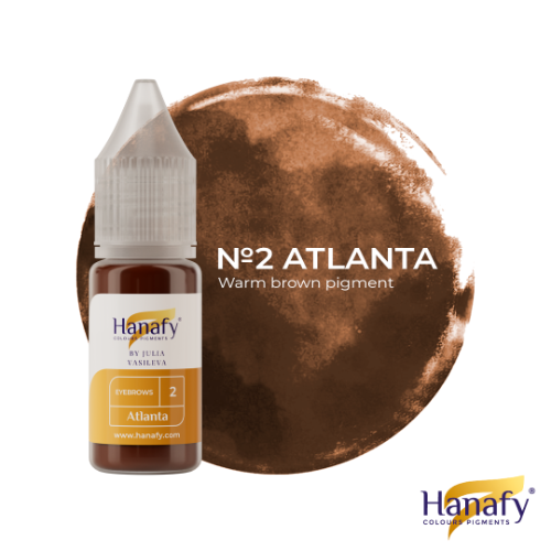 Hanafy - פיגמנט לגבות ולעפעפיים מס' 2 Atlanta | 10ml
