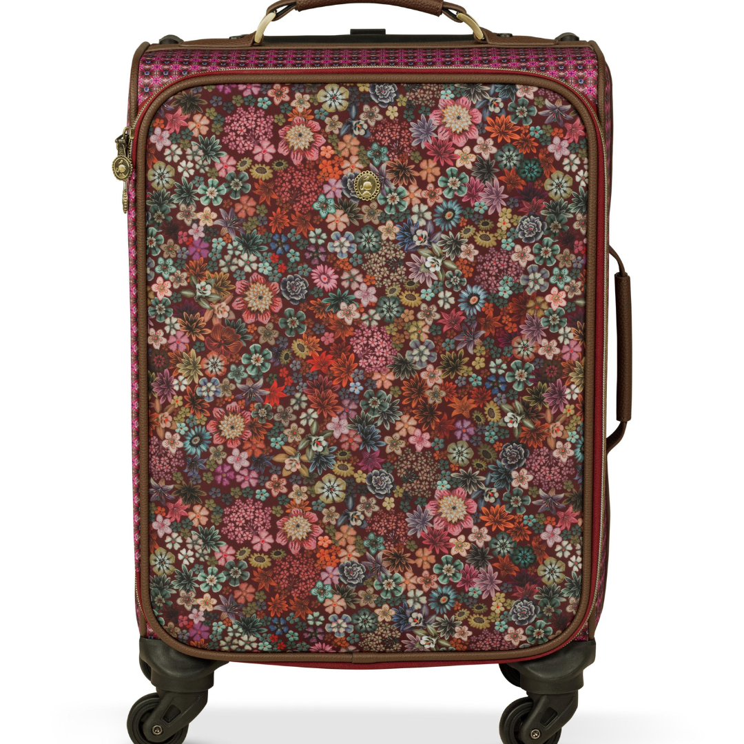 טרולי פרחוני אדום TUTTI I FIORI דגם TOSCA מידות 35x22x47 ס"מ של חברת PIP STUDIO
