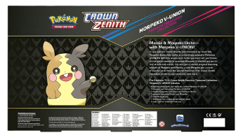 Pokemon TCG:Crown Zenith Morpeko V Union Premium Collection Box Set קלפי פוקימון מקוריים מארז וי