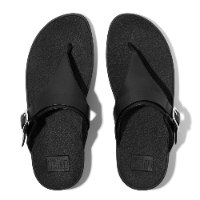 לולו טו פוסט שחור סגירת אבזם פיטפלופ FITFLOP
