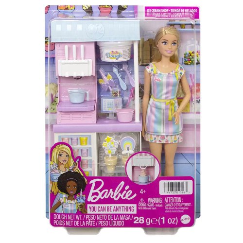 ברבי - מארז גלידרייה כולל בצק Barbie