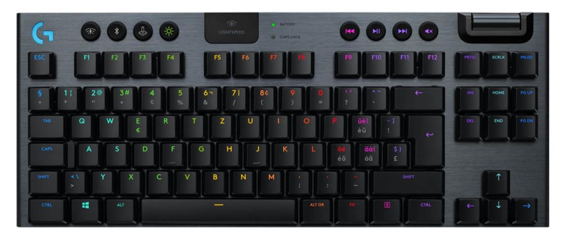 מקלדת גיימינג מכאנית אלחוטית לוג'יטק Logitech G915 TKL RGB