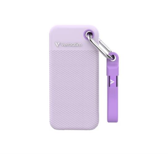 דיסק חיצוני Verbatim Pocket SSD 1TB USB C Gen2 Purple 1000MBps