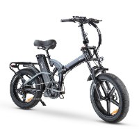 אופניים חשמליים ריידר פרו עם שיכוך מלא וסוללה 48 וולט 20 אמפר - צבע אפור (RIDER PRO 48V/20AH - GRAY)
