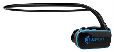 נגן בלו-וויס Blue-Voice לשחיה MP3 עמיד במים עם קליפ טעינה דגם חדש 8GB זכרון
