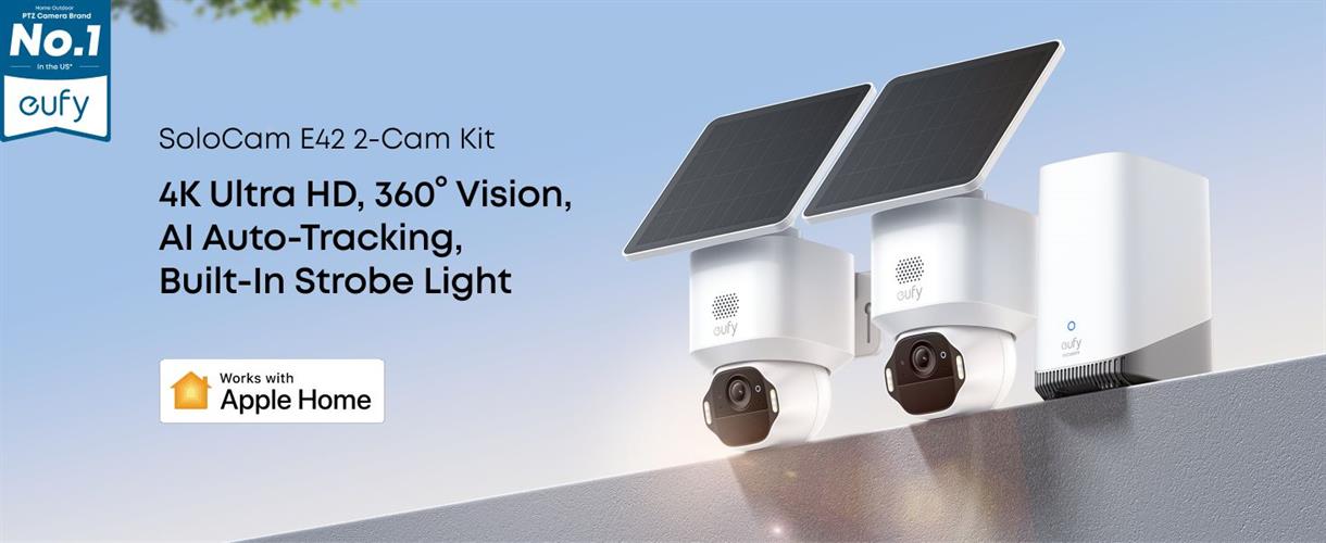 Eufy E42 סט 2 מצלמות כולל Hub