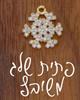 פתית שלג משובץ - צמיד גולדפילד/ציפוי זהב בעיצוב אישי