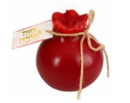 נר בצורת רימון + כרטיס שנה טובה