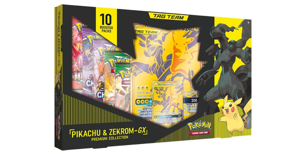 קלפי פוקימון מארז פרימיום פיקאצ'ו וזאקרום Pokémon TCG: Pikachu & Zekrom-GX Premium Collection