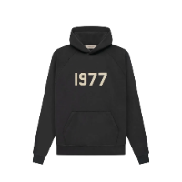Fear Of God 1977-print hoodie - Black