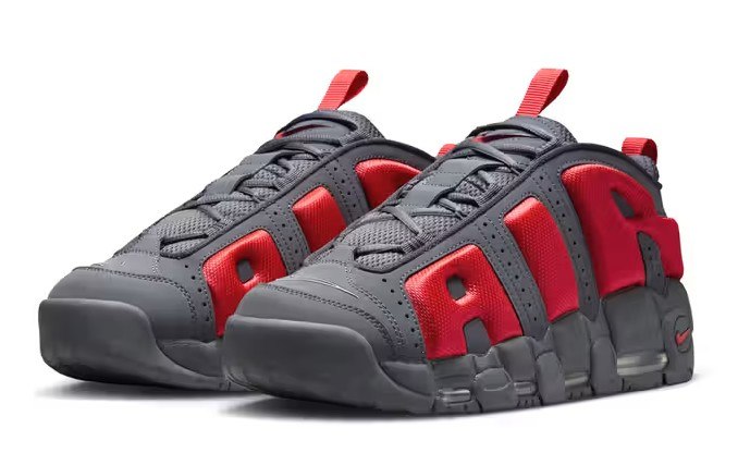 נעלי נייק Nike Air More Uptempo Low שחור אדום
