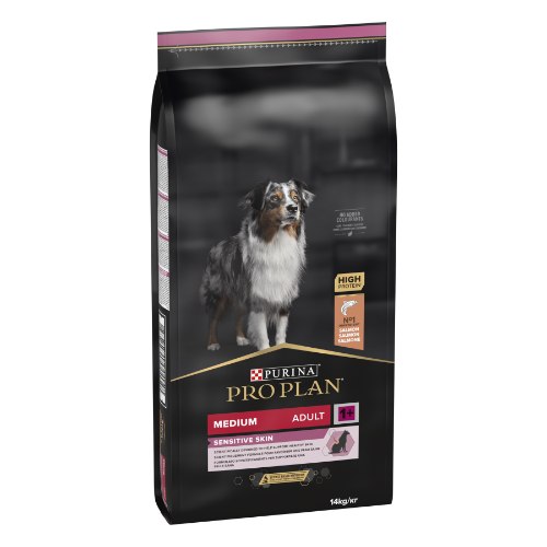 פרו פלאן סלמון לכלב בוגר מדיום 14 קג - PRO PLAN MEDIUM BREED SALMON 14KG