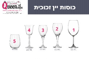 כוס יין לחופה | 2 עיטורי עלים, 2 שמות ו עיטורי עלים מעל ומתחת