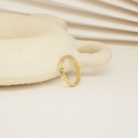 טבעת נישואין 2 שורות