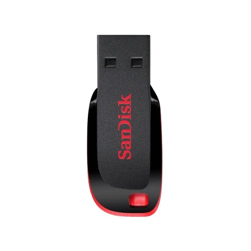זיכרון נייד USB און-קי SanDisk Cruzer Blade Z50 32GB בצבע שחור/אדום סנדיסק