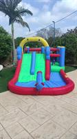 מתנפח מים גדול מסלול מגלשות המים W5530 מבית Jumpy Jump
