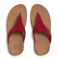 לולו טו פוסט קריסטל צבע בורדו פיטפלופ FITFLOP