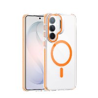 כיסוי שקוף-כתום Crystal Pro מבית GRIP ל-Samsung Galaxy S26 Plus