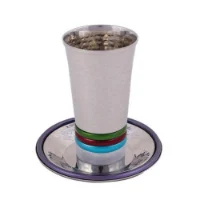 סט כוס קידוש דגם 3 טבעות