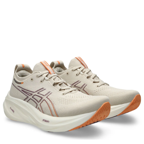 Asics Gel Nimbus 26 Women Oatmeal Faded Orange ג'ל נימבוס 26 לנשים צבע משולב