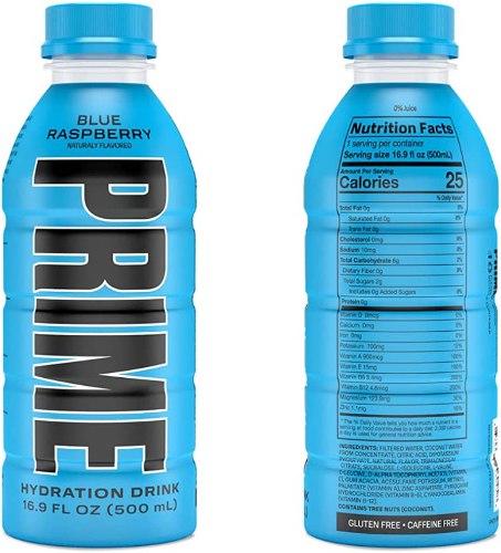 PRIME משקה אנרגיה בטעם פטל כחול 💙 500 מל