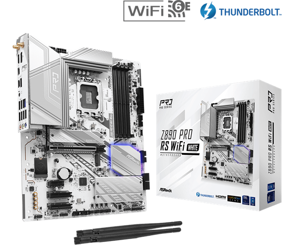 לוח אם – ASRock Z890 Pro RS WiFi White